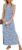 AUSELILY Women’s V Neck Maxi Dresses, Straight-Cut Wrinkle-Free, Loose Split Sleeveless Vacation Dress with Pockets 2026