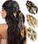 AWAYTR 35” Large Square Satin Head Scarf – 3Pcs Satin Hair Scarves Silk Bandana Scarf Headscarf Silk Feeling Scarf for Women