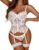 Avidlove Lingerie for Women Lace Corset and Panty Outfits Garter Lingerie Sets S-XXL