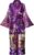 Women’s Plus Size Floral Robes Long Satin Kimonos Bathrobes Patterned Long Silky Sleepwear Loungewear