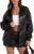 Sampeel Leather Jacket Women Faux Oversized Motorcycle Bomber Coats 2025 Fall Fashion Outfits Winter Clothes