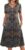 Zeagoo Women Summer Dresses Casual Short Sleeve Midi Dress with Pockets Floral A Line V Neck Beach Vacation T Shirt Sundress