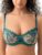 Wingslove Women’s Sexy Lace Bra Demi Sheer Mesh Balconette See Through Bralette Unlined Underwire Embroidered